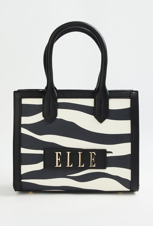 ELLE Zebra Print Sling Bag