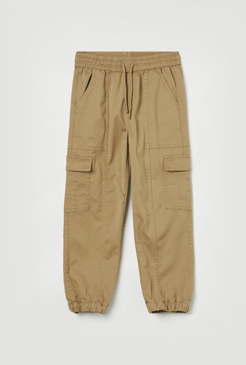 FAME FOREVER Boys Solid Cargo Joggers