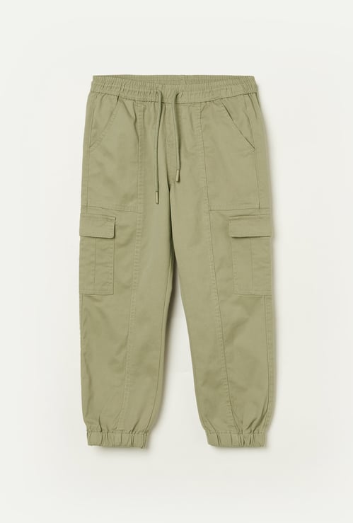 FAME FOREVER Boys Solid Cargo Joggers
