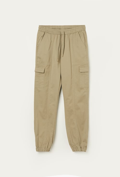 FAME FOREVER Boys Solid Cargo Joggers
