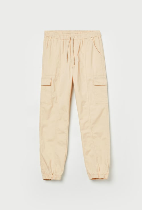 FAME FOREVER Boys Solid Cargo Joggers