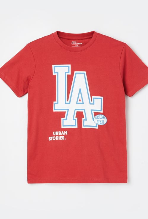 FAME FOREVER Boys Graphic Print T-shirt