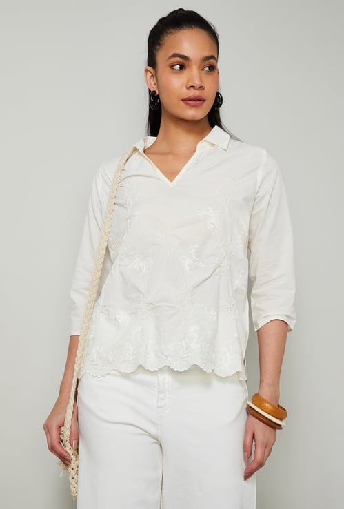 COLOUR ME Embroidered Top