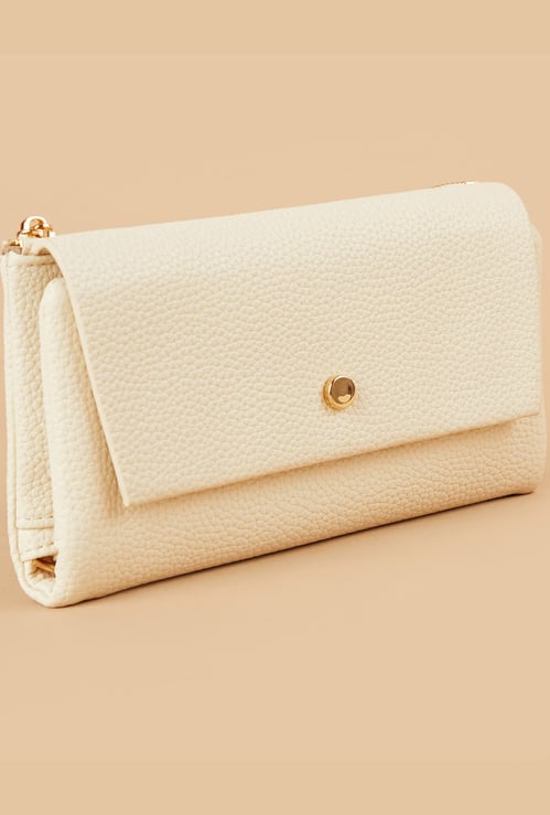 GINGER Textured Tri-Fold Wallet