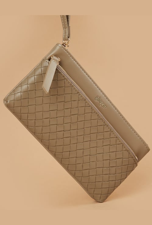 GINGER Woven Wristlet Wallet