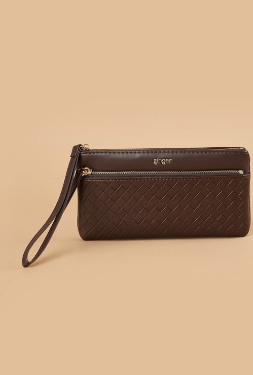 GINGER Woven Wristlet Wallet