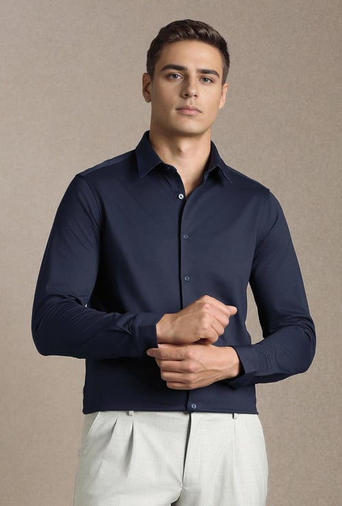 LOUIS PHILIPPE Solid Slim Fit Formal Shirt