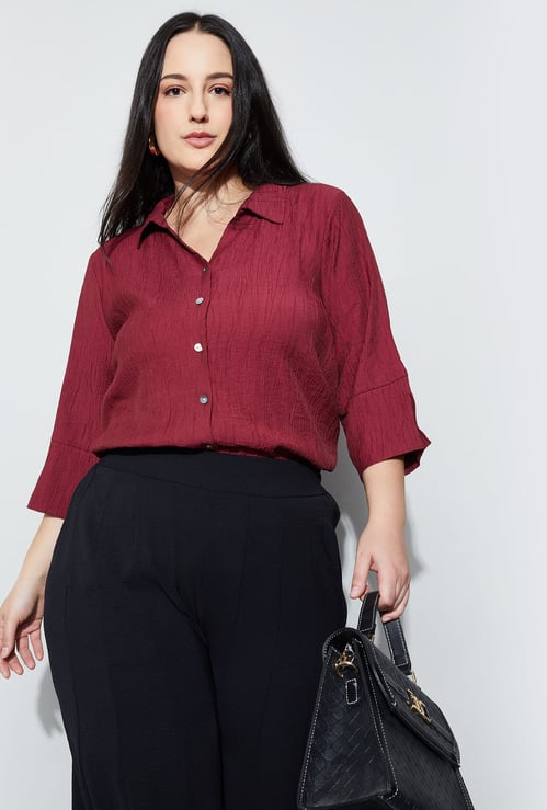NEXUS Solid Button-Down Shirt