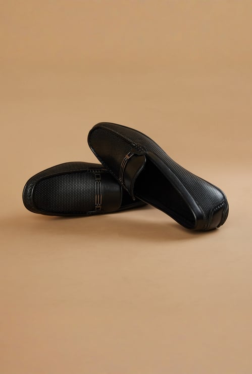 CODE Embossed Loafers