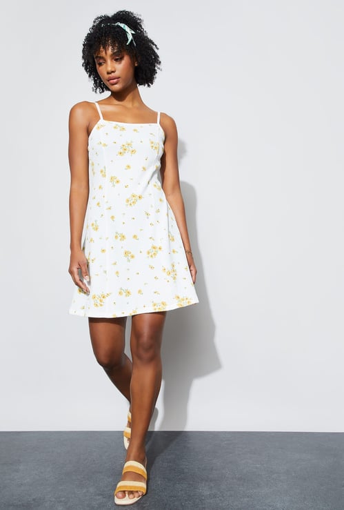 GINGER Floral Print Mini Dress