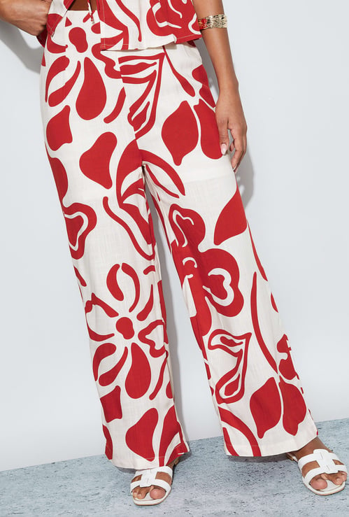 GINGER Printed Woven Trousers