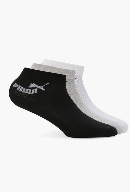 PUMA Solid No Show Socks - Pack of 3