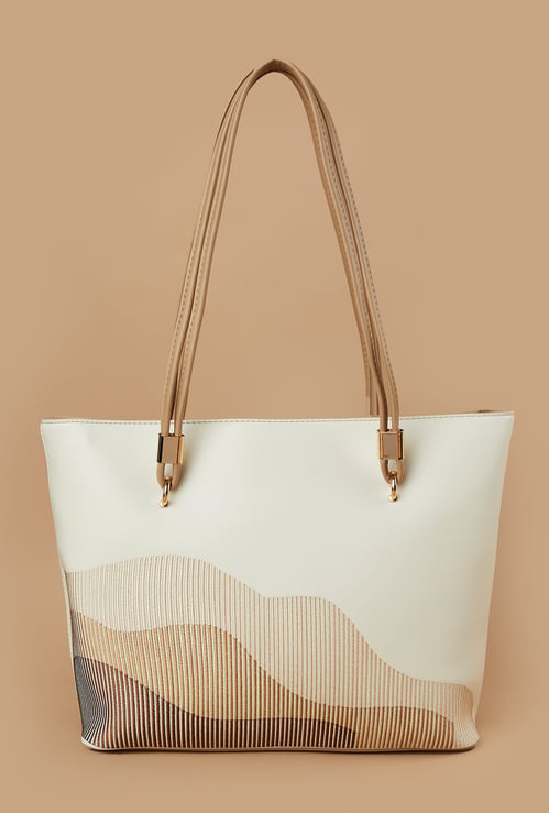 GINGER Textured Shoulder Bag