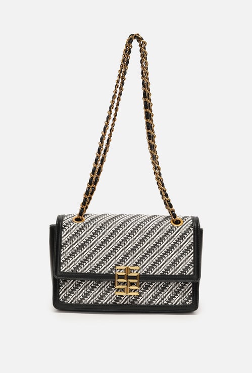 ALLEN SOLLY Embossed Sling Bag
