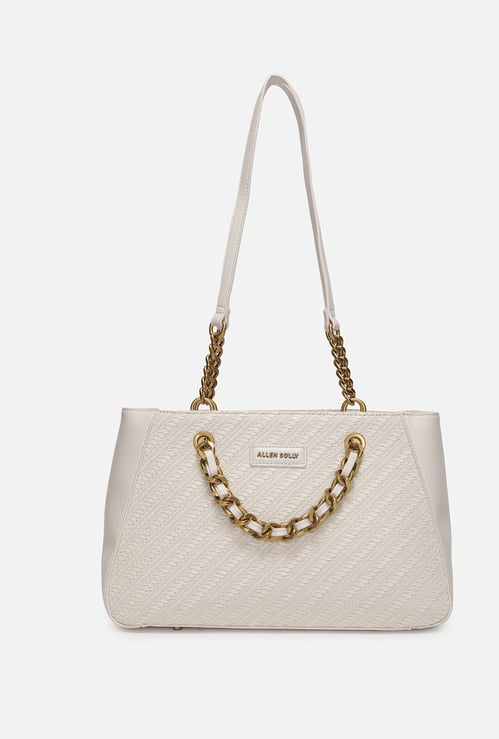 ALLEN SOLLY Woven Shoulder Bag
