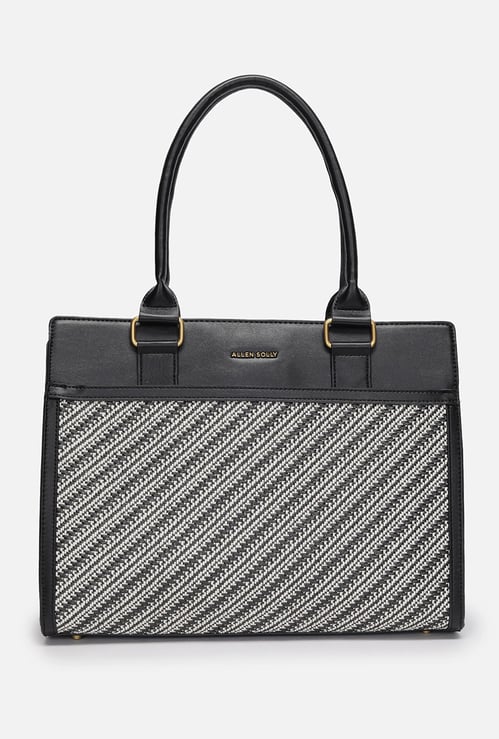 ALLEN SOLLY Basket Weave Laptop Bag