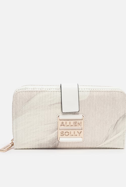 ALLEN SOLLY Printed Zip Around Wallet