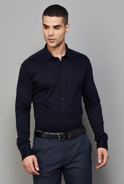 PARK AVENUE Solid Slim Fit Formal Shirt