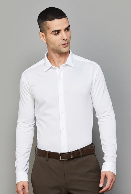 PARK AVENUE Woven Slim Fit Formal Shirt