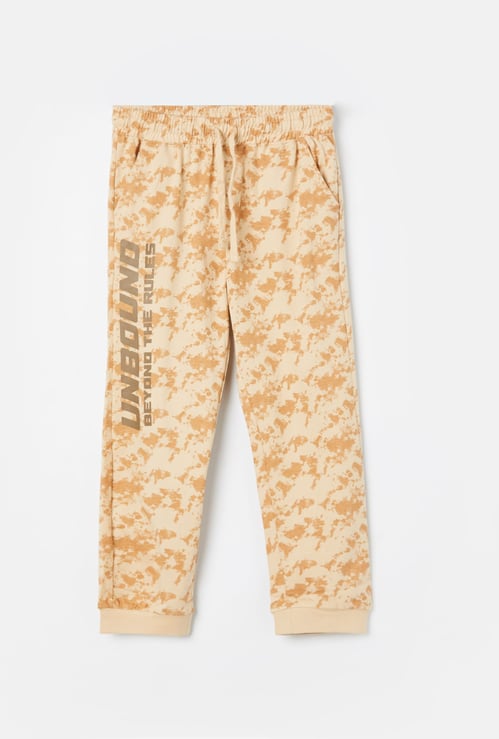 FAME FOREVER Boys Typographic Print Joggers