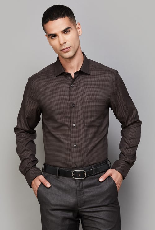 LOUIS PHILIPPE Textured Classic Fit Formal Shirt