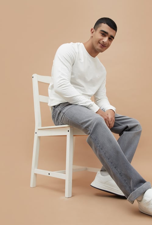 DENIMIZE Washed Regular Straight Jeans