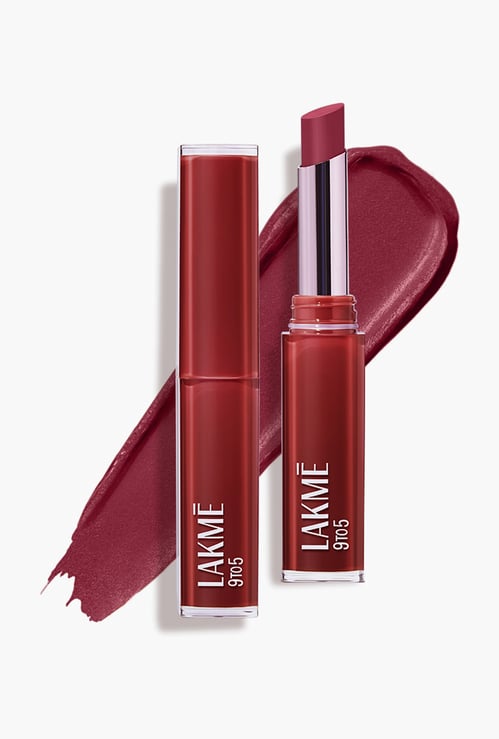 LAKME 9to5 Tattoo Matte Slim Lipstick - MR13 Burgundy Passion - 2g