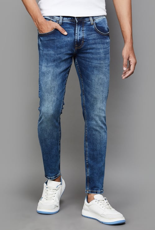 SPYKAR Washed Kano Jeans (Slim Tapered)