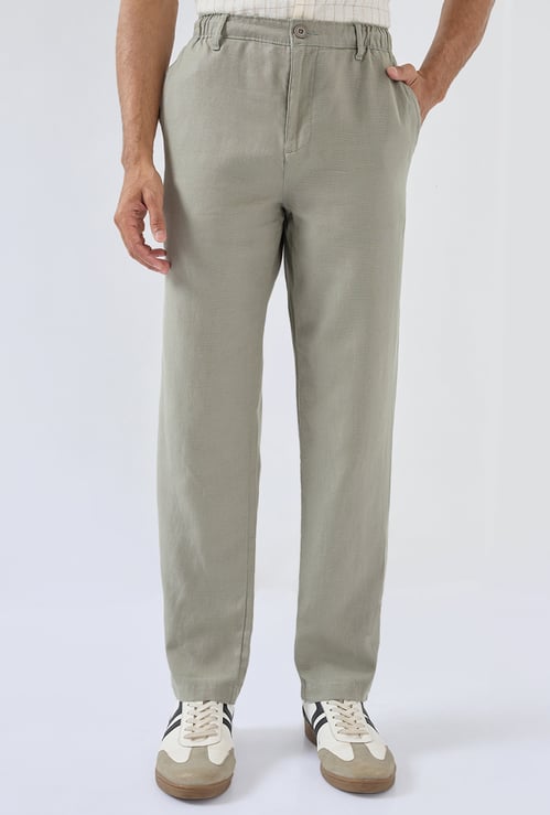 SPYKAR Solid Regular Trousers