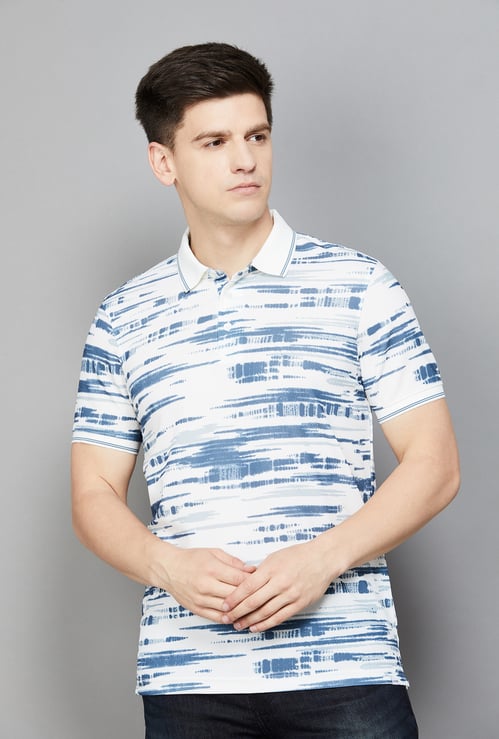 SPYKAR Printed Polo T-shirt