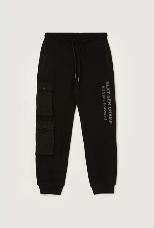 FAME FOREVER Boys Typographic Print Joggers