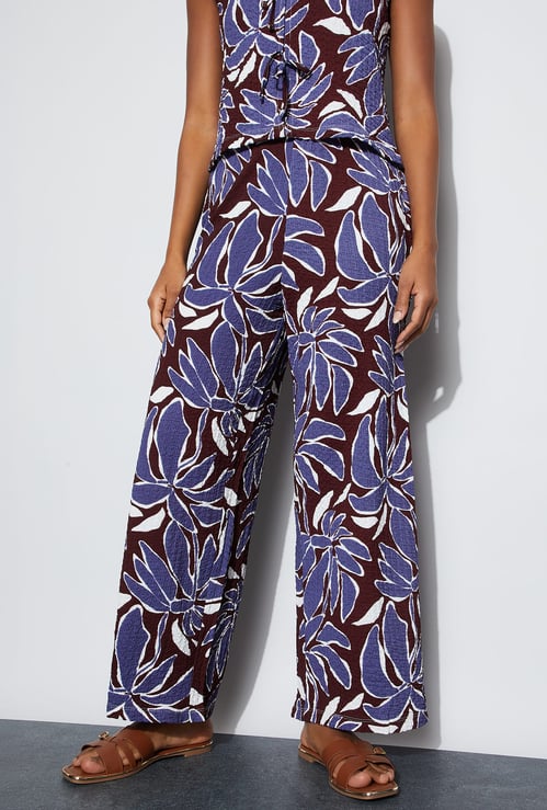 GINGER Printed Mid-Rise Trousers