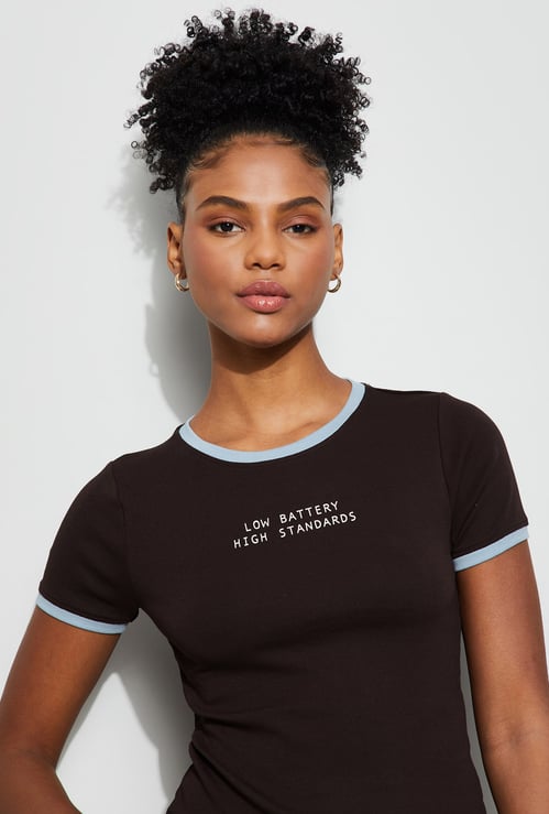 GINGER Typographic Print T-shirt