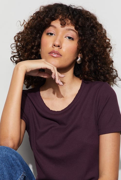 FAME FOREVER Ribbed T-shirt