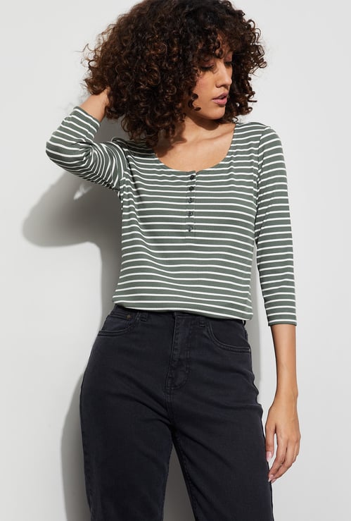 FAME FOREVER Striped T-shirt