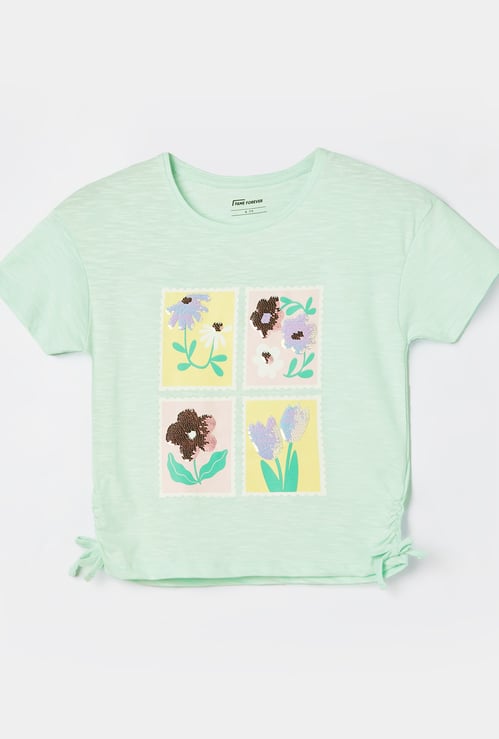 FAME FOREVER Girls Graphic Print T-shirt