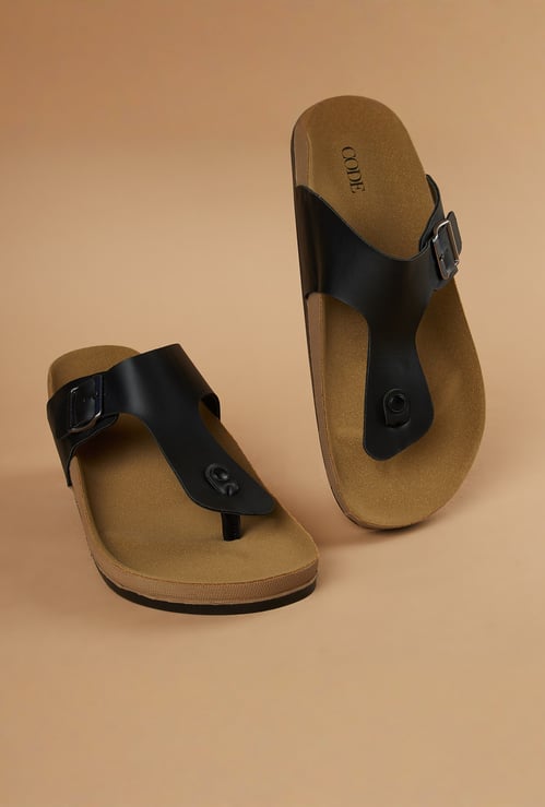 CODE T-strap Sandals