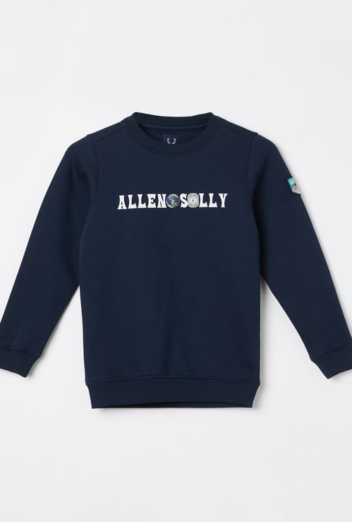 ALLEN SOLLY Boys Back Print Sweatshirt