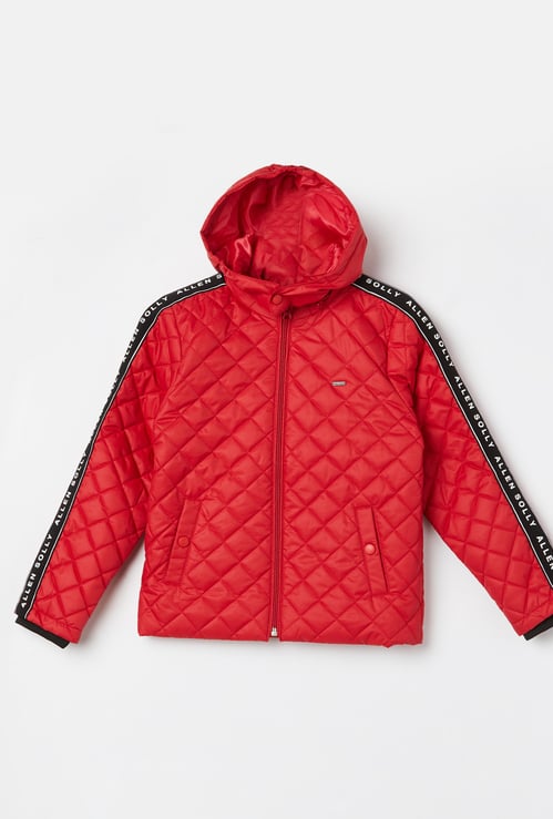 ALLEN SOLLY Boys Quilted Wind Cheater Jacket
