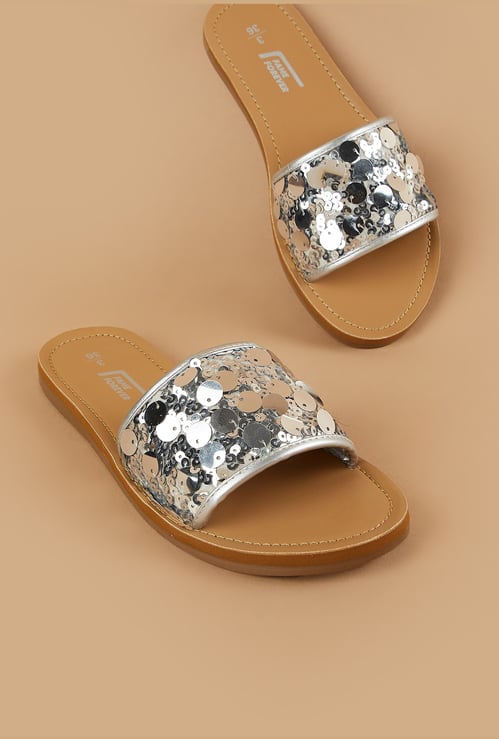 FAME FOREVER Girls Sequinned Flats