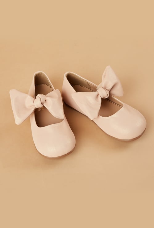 FAME FOREVER Girls Bow-Details Ballerinas