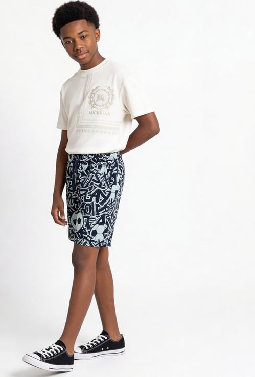 FAME FOREVER Boys Graphic Print Regular Shorts
