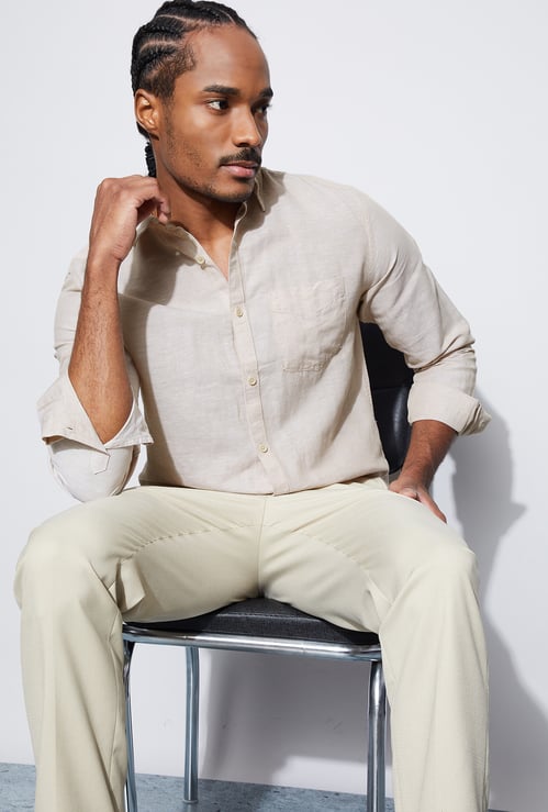 CODE Solid Regular Fit Shirt