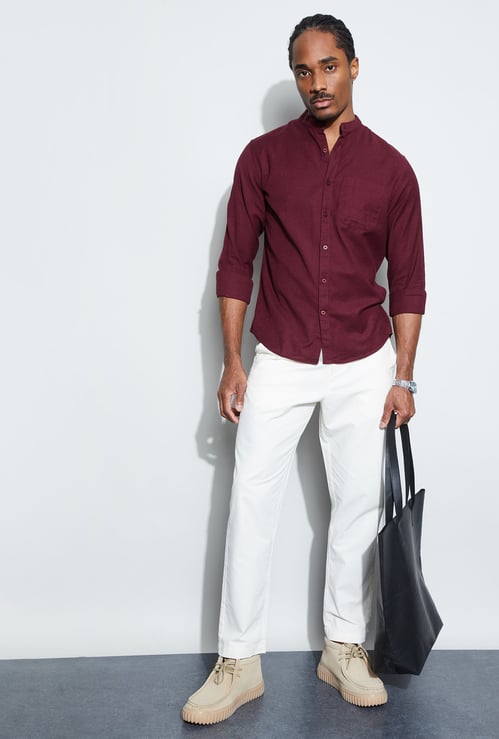 CODE Solid Regular Fit Shirt