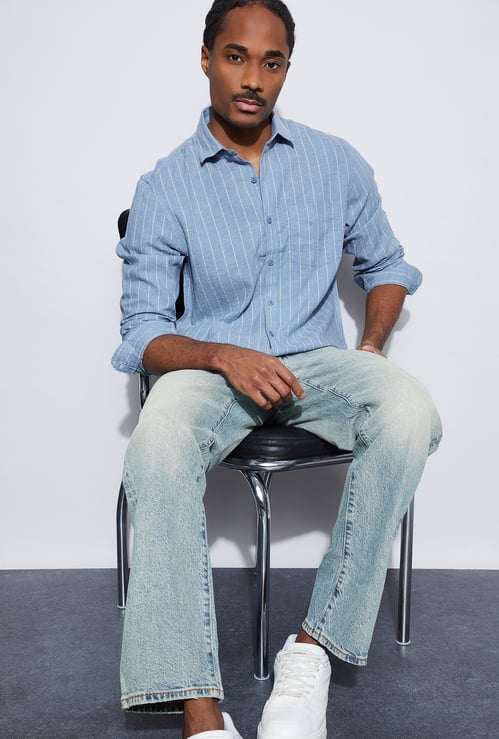CODE Striped Regular Fit Shirt