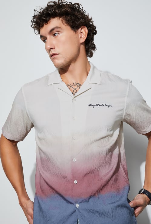 CODE UNWIND Ombre Regular Fit Shirt