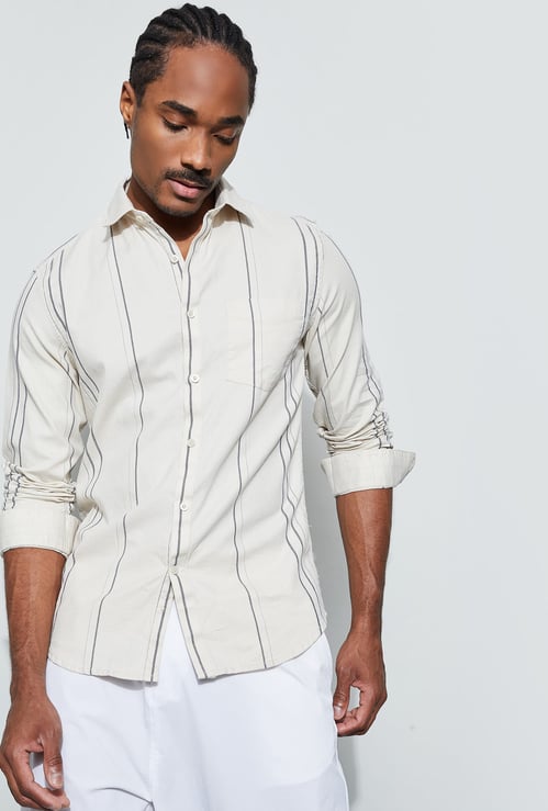 CODE Striped Slim Fit Shirt