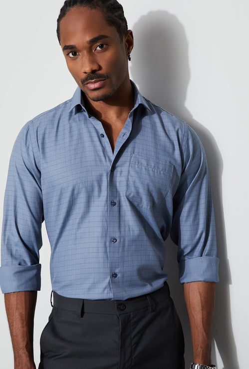 CODE Checked Regular Fit Formal Shirt