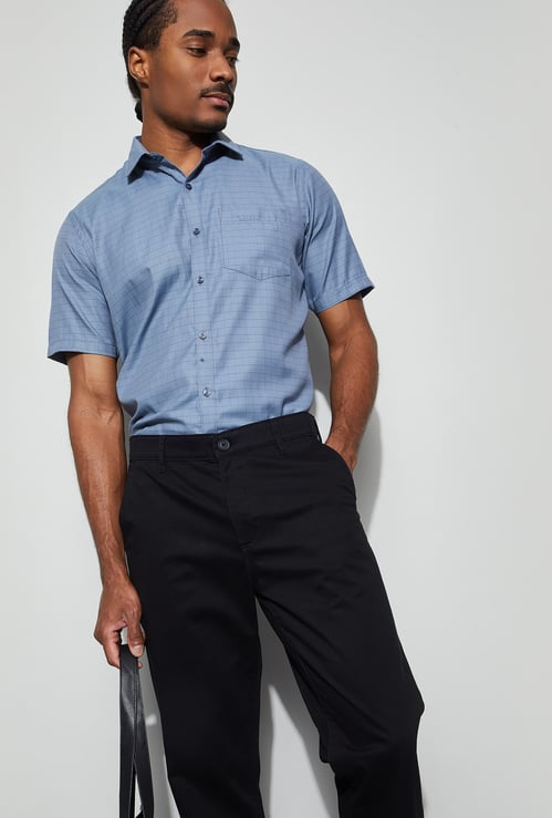 CODE Checked Regular Fit Formal Shirt