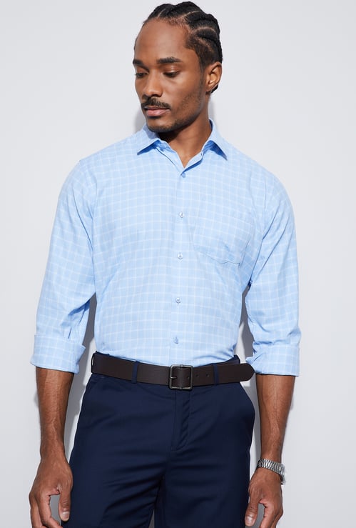 CODE Checked Regular Fit Formal Shirt